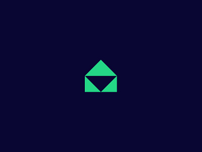 Approved box branding envelope glyph green icon identity logo