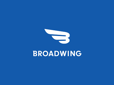 Broadwing Logo blue branding identity logo tech wordmark