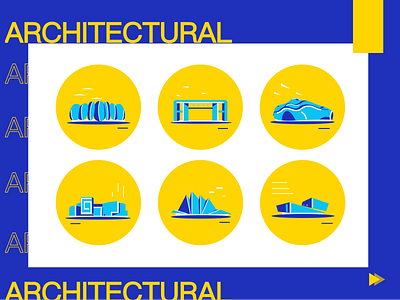 Architectural icons app design