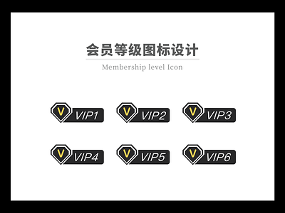 会员等级图标设计 design ui