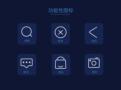 这是一组功能性图标设计
