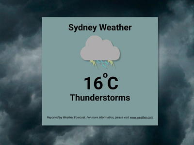 Weather australia dailyui dark ui design figma figmadesign sydney thunderstorms ui ux weather weather forecast
