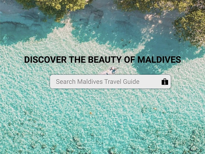 Travel Guide design figma figmadesign maldives travel guide ui ux
