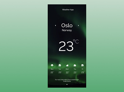 Oslo Weather App design figma oslo ui ux weather