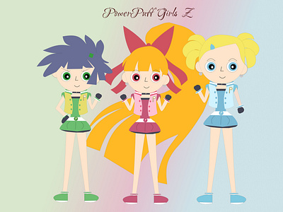 PowerPuff Girls Z design figma figmadesign illustration powerpuffgirlsz