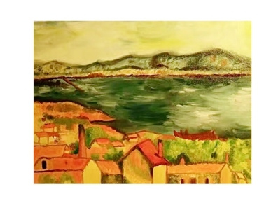 The Bay of Marseilles, Seen from L Estaque oil paint