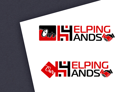 Helping Hands logo app design illustration illustrator logo ui vector web