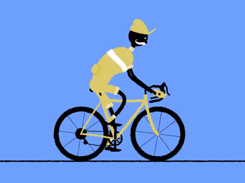 Bicycle! Bicycle! Bicycle! animation bicycle bike biker cycle loop rubberhose