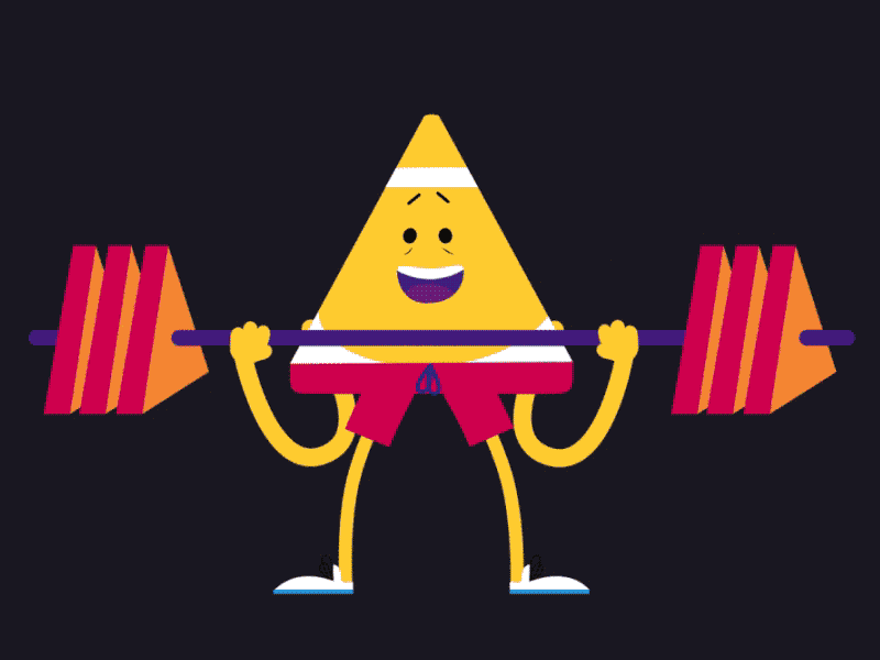 Stay Fit animation fit fitness gif illustration loop motion graphic muscle