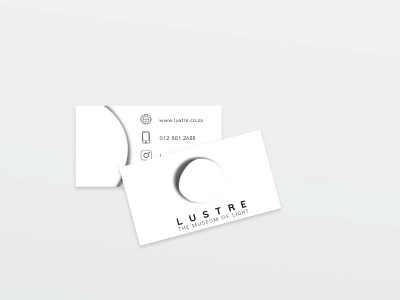 Lustre The Museum of Light Business Card brand design branding business card business card design business cards businesscard corporate design corporate identity design graphic design