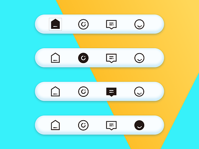 新潮APP tab bar 设计 design icon illustration ui