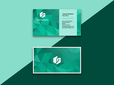 Your company businesscard design minimalistic vector