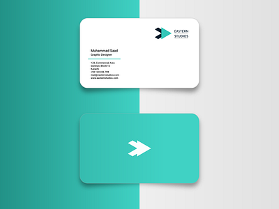 Eastern Studios branding businesscard design logo minimalistic vector