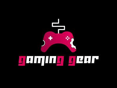 Gaming Gear branding brandmark design gaminglogo logo minimalistic negative space logo pictorial mark typography vector