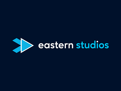 Eastern Studios abstract logo branding brandmark design illustration logo minimalistic pictorial mark studio typography vector
