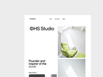 ©HS Studio artstudio design minimal site studiodesign typography ui ui design uidesign uiux webdesign