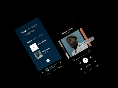 Spotify (Jacob Banks) concept design minimal mobile mobile app mobile app design music app music app design typography ui ui design uidesign uiux