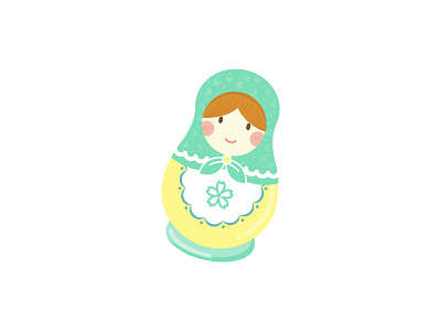 matryoshka design icon illustration vector