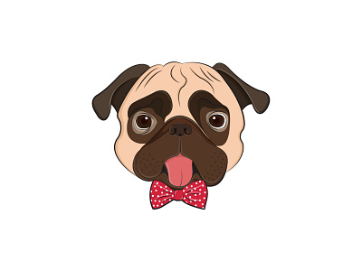 pug design icon illustration vector