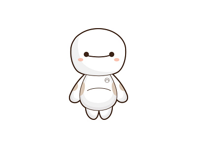 baymax design icon illustration vector