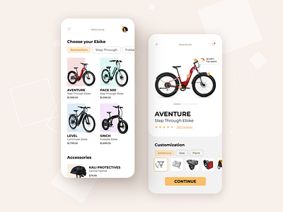 eBike App ecommerce