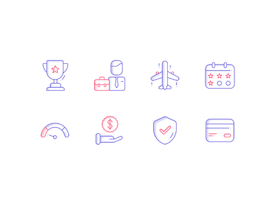 Icons for Credit Card Website dual tone glyph icon iconography icons illustration line two tone