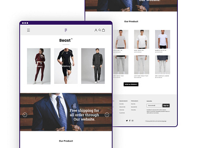 Beast Cloth Website - Desktop Device mobile app design ui uidesign uiuxdesign uiuxdesigner uxdesign web web design webdesign