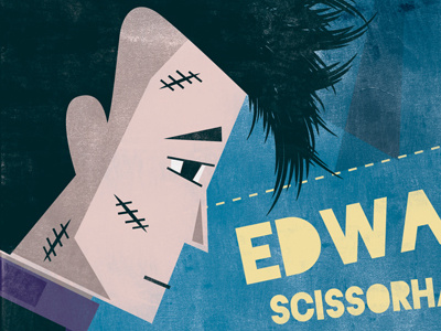 Edward Scissorhands Poster graphic design illustration