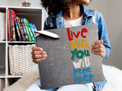 Live a life you will remember cover design design illustration typography