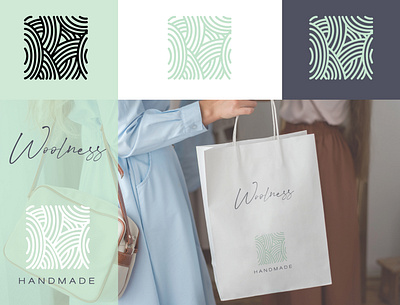 Woolness Handmade branding design illustration logo vector