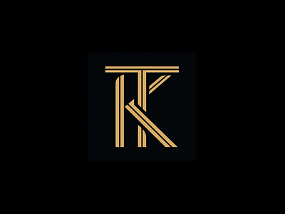 K / T burr custom identity ink kevin letters logo mark monogram nashville ocular