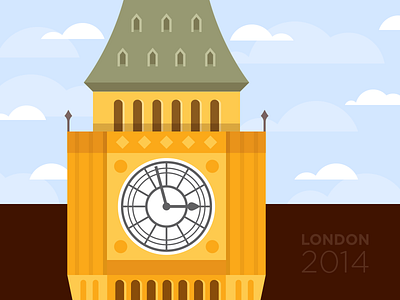 London 2014 architecture big ben building burr clock illustration ink kevin london nashville ocular