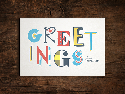 Greetings Postcard