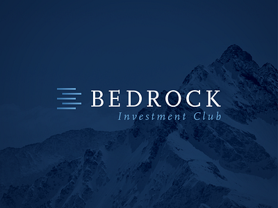 Bedrock Logo bedrock finance icon investment layers logo typography