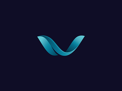 V custom icon letter logo mark monogram reality type v virtual