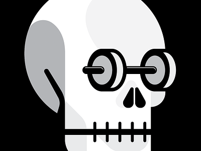 Deadlift / Deadweight barbell black dead deadweight death dumbbell icon skull weight