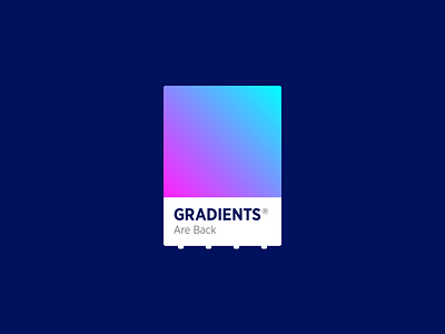 Gradients Are Back chip color design gradient logo pantone swatch trend