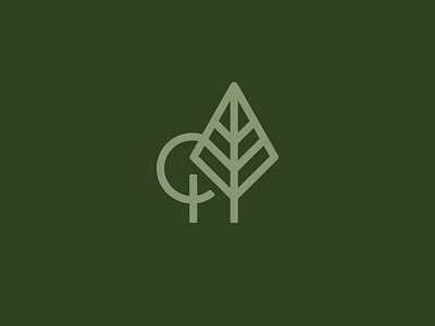Tree brand branding icon logo mark nature organic tree wood