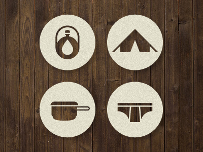 Camping Survival Icons 2