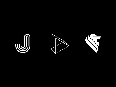 Logo marks 3d branding cube icon j judah lion logo monogram motion play studio