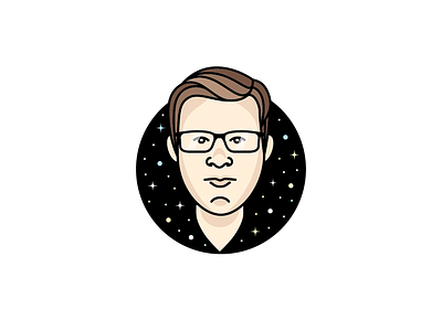 Dude avatar character face galaxy illustration person persona space