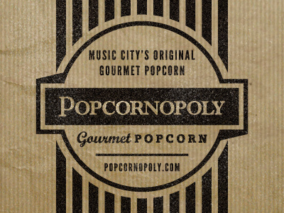 Popcornopoly Stamp bag black burr ink kevin ocular packaging popcorn stamp