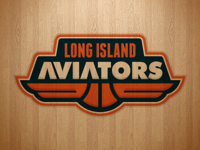 Long Island Aviators aviator basketball burr dribbble ink kevin logo nashville ocular wings