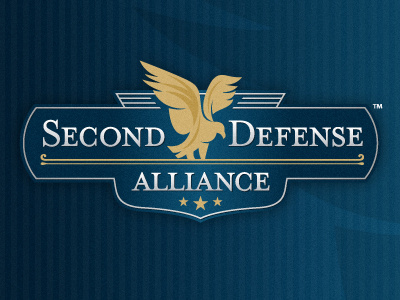 Second Defense Alliance badge burr eagle ink kevin logo nashville ocular shield stars