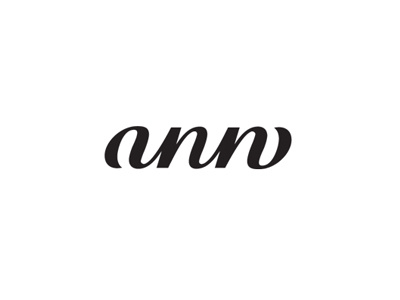 Ann Ambigram ambigram ann black burr cursive custom flip identity ink johnathan kevin langdon logo logotype mark ocular script type typography white