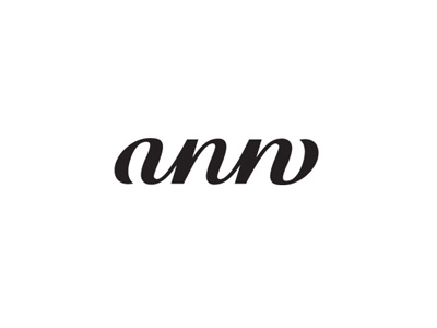 Ann Ambigram ann ambigram johnathan langdon black white script cursive flip type custom typography kevin burr ocular ink logotype logo identity mark