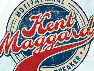Kent Maggard badge baseball burr enclosure fast feet ink kevin logo motivational nashville ocular speaker ten
