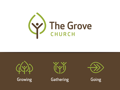The Grove Church burr church grove icon ink kevin leaf logo mark nashville ocular person worship