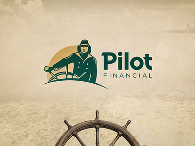 Pilot Financial burr financial helm ink kevin logo nashville navigation ocular pilot ship