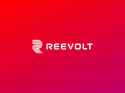 Reevolt Logo brand branding burr gradient icon ink kevin logo logotype mark ocular typogaphy